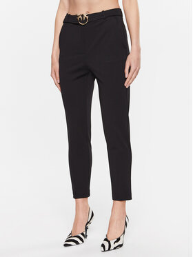 Pinko Pinko Текстилни панталони 100309 A0KD Черен Regular Fit