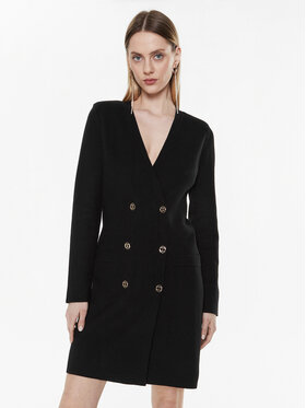 TWINSET TWINSET Плетена рокля 231TP3100 Черен Slim Fit