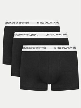 United Colors Of Benetton United Colors Of Benetton 3er-Set Boxershorts 3OP82X00Y Schwarz