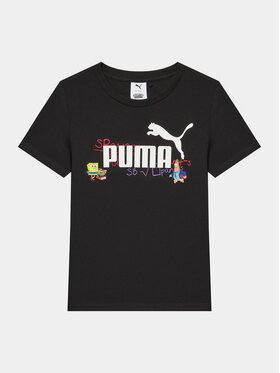 Puma Puma Tričko Puma X Spongebob 622212 Čierna Regular Fit