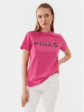 Pinko Pinko T-shirt Start 101752 A150 Rosa Regular Fit