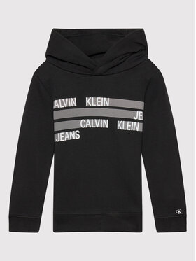 Calvin Klein Jeans Calvin Klein Jeans Sweatshirt Dimension Logo IB0IB00986 Noir Regular Fit