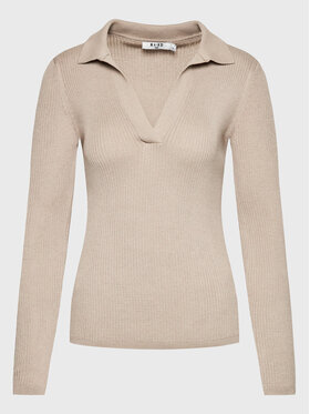 NA-KD NA-KD Pulover 1100-006091-1934-003 Bež Slim Fit