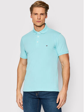 Tommy Hilfiger Tommy Hilfiger Polo särk 1985 MW0MW17771 Sinine Slim Fit