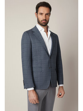 Lancerto Lancerto Marynarka Pacentro MA131225000010 Granatowy Slim Fit