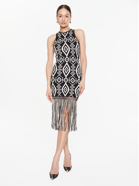 Elisabetta Franchi Elisabetta Franchi Robe en tricot AM-93T-32E2-V500 Noir Slim Fit