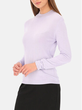 Potis & Verso Potis & Verso Sweter Mai Fioletowy Slim Fit