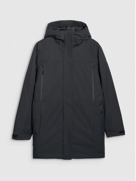 4F 4F Płaszcz przejściowy URBAN COMMUTER Czarny Regular Fit