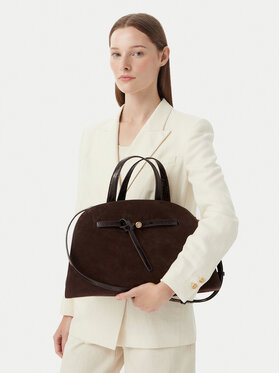 Tory Burch Tory Burch Táska Romy Suede Bauletto 183363 Sötétbarna