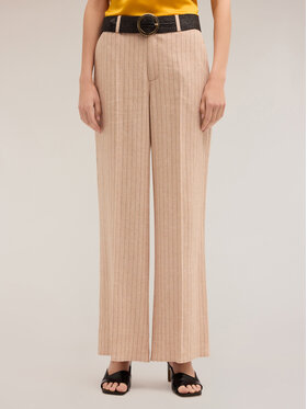 Motivi Motivi Pantaloni di tessuto P232Q203896N0R2 Écru Over Fit