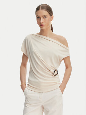 Rinascimento Rinascimento Blúzka CFC0128664003 Béžová Regular Fit