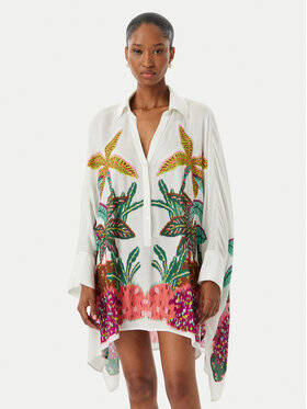 LOLA CASADEMUNT LOLA CASADEMUNT Košilové šaty LS2615014 Bílá Oversize