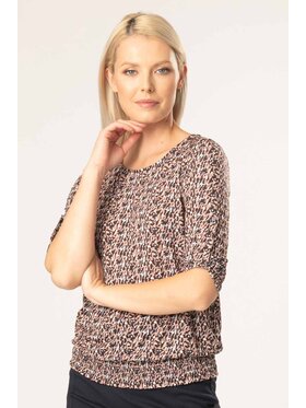 QUIOSQUE QUIOSQUE Bluzka 19-D-116 Beżowy Regular Fit