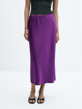 Mango Mango Midi sukně Mia 57084394 Fialová Regular Fit