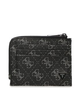 Guess Guess Etui na karty kredytowe Vezzola Smart Slg SMEVZL LEA75 Czarny