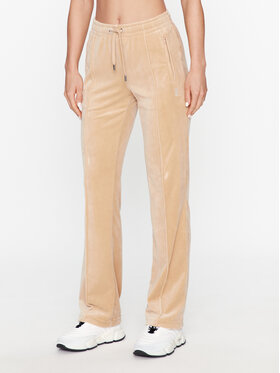 Juicy Couture Juicy Couture Spodnie dresowe Tina JCAPW045 Beżowy Regular Fit