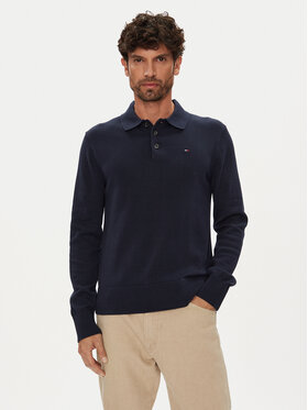 Tommy Jeans Tommy Jeans Sweter Essential DM0DM20304 Granatowy Slim Fit