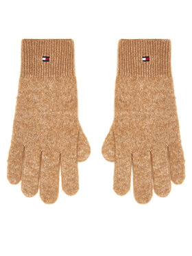 Tommy Hilfiger Tommy Hilfiger Moteriškos Pirštinės Flag Fluffy AW0AW17797 Smėlio