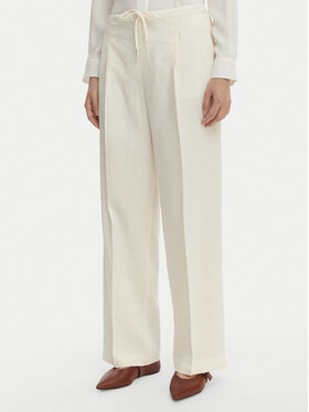 Marella Marella Hlače Alloro 2613131115 Écru Regular Fit