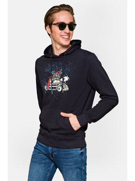 Lancerto Lancerto Bluza Enzo Granatowy Regular Fit
