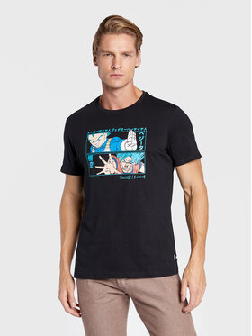 Capslab Capslab Tricou Dragon Ball Super Dual CL/DBS/1/TSC/DUA2 Negru Regular Fit