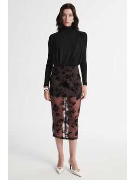 MARI PRETI MARI PRETI Spódnica ołówkowa LUNARIA Brązowy Slim Fit