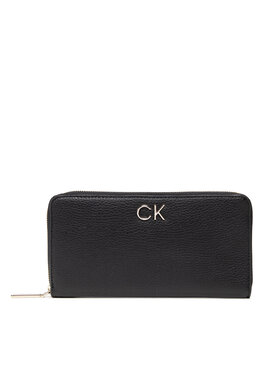 Calvin Klein Calvin Klein Голям дамски портфейл Re-Lock Slim Z/A Wallet Lg Pbl K60K609482 Черен