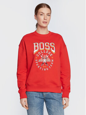 Boss Boss Bluză Ecaisa_College 50479959 Roșu Regular Fit