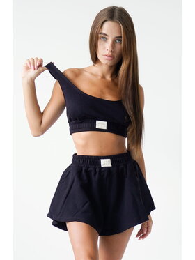 MissDenim MissDenim Komplet top i spodenki Flippy Set Czarny Basic Fit