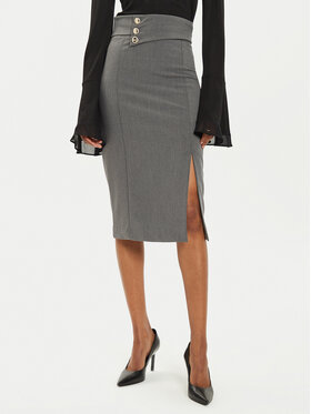 Rinascimento Rinascimento Спідниця-міді CFC0119972003 Сірий Slim Fit