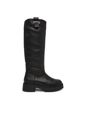 Calvin Klein Calvin Klein Kozaki Chunky High Boot Lth Hdw HW0HW03201 Czarny