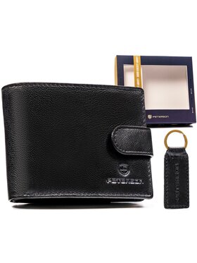 Peterson Peterson Mały Portfel Męski PTN SET-M-N003L Czarny