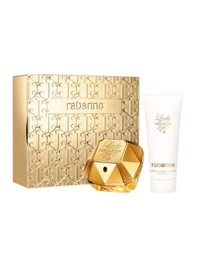 Paco Rabanne Paco Rabanne Paco Rabanne Lady Million zestaw woda perfumowana spray 80ml + balsam do ciała 100ml Zestaw zapachowy