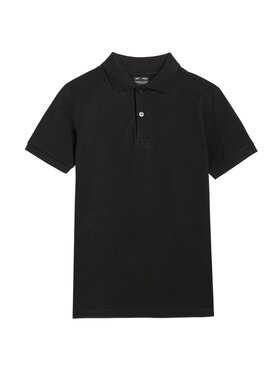 4F 4F Polo BASIC+ Czarny Regular Fit