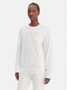 EA7 Emporio Armani EA7 Emporio Armani Džemperis ar kapuci 7W000953 AF15831 U0002 Balts Regular Fit