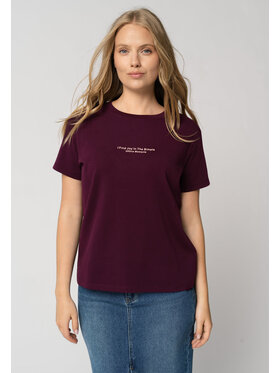 Volcano Volcano T-Shirt T-ENJOY Fioletowy Regular Fit