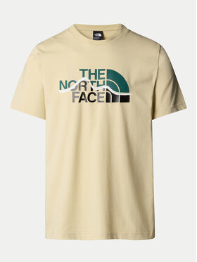The North Face The North Face T-Shirt Mountain Line NF0A87NT Beżowy Regular Fit
