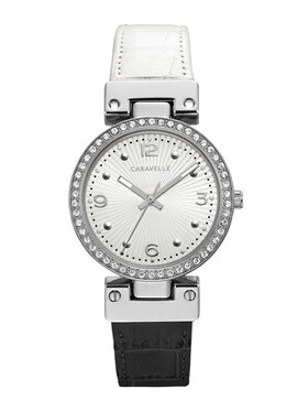 Caravelle Caravelle Zegarek Caravelle Ladies 43L208 Biały