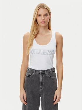 Guess Guess Top W5GP29 KA0H1 Weiß Regular Fit
