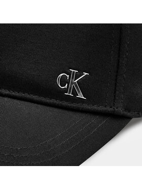 Calvin Klein Kapa S šiltom Seasonal Patch K60K612329 Črna