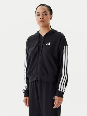 adidas adidas Bluză Essentials 3-Stripes JE0052 Negru Regular Fit