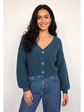 FIGL FIGL Kardigan M1263 Niebieski Regular Fit
