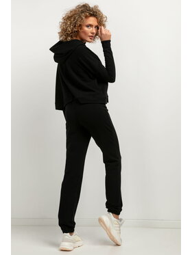 Tessita Tessita Spodnie dresowe T384 Czarny Straight Leg