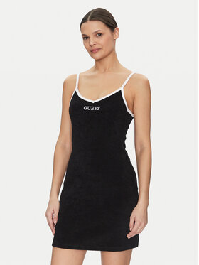Guess Guess Kleid für den Alltag E5GK15 KCQV1 Schwarz Bodycon Fit