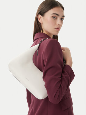 Calvin Klein Calvin Klein Дамска чанта Foil Logo Conv Shou?Lder Bag LV04F3272G Бял