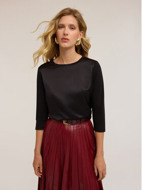 Motivi Motivi T-Shirt G064W703440N033 Czarny Regular Fit