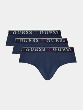 Guess Guess Súprava 3 kusov slipov U97G00 KCD31 Tmavomodrá