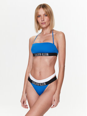 Calvin Klein Swimwear Spodnji Del Bikini KW0KW02020 Modra