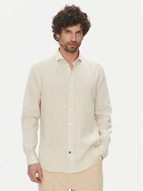 Hechter Paris Hechter Paris Koszula 60357 151606 Beżowy Regular Fit