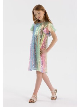 minoti minoti Sukienka elegancka 22party46 Kolorowy Regular Fit